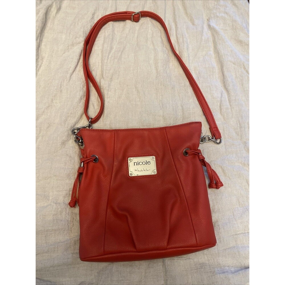 Nicole By Nicole Miller Salmon Cross Body Shoulder Bag Adjustable Strap